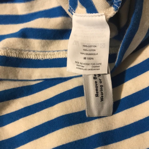 J. Crew Striped Ruffle Sleeve Top Size Small - Picture 4 of 5